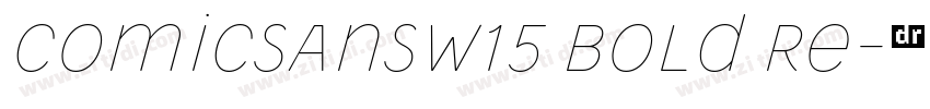 ComicSansW15 Bold Re字体转换
